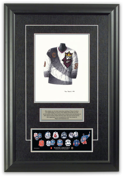 At Auction: Wayne Gretzky Signed & Custom Framed LA Kings Jersey