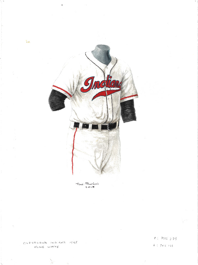 MLB Cleveland Guardians 1948 uniform original art – Heritage