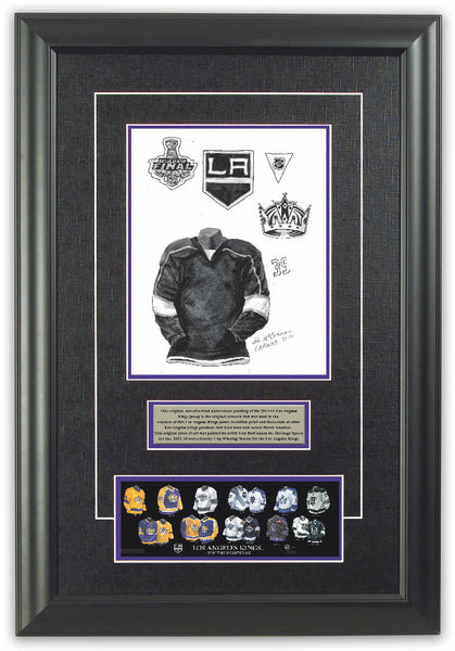 NHL Los Angeles Kings 1974-75 uniform and jersey original art – Heritage  Sports Art