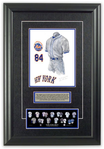 MLB New York Mets 2021 uniform original art – Heritage Sports Art