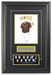 MLB San Diego Padres 1996 uniform original art – Heritage Sports Art