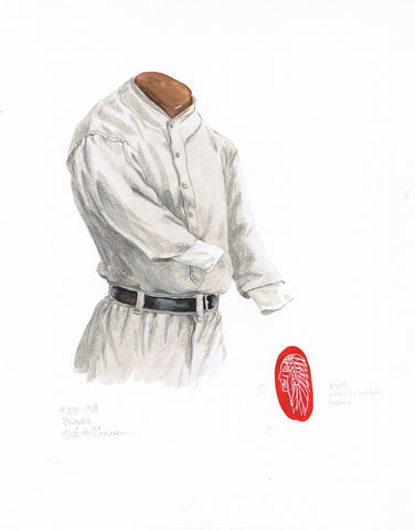 MLB Atlanta Braves 1974 uniform original art – Heritage Sports Art