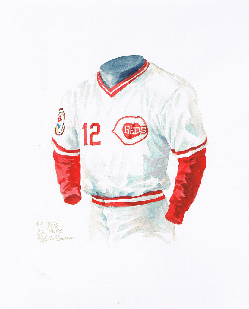 MLB Cincinnati Reds 1976 uniform original art – Heritage Sports Art