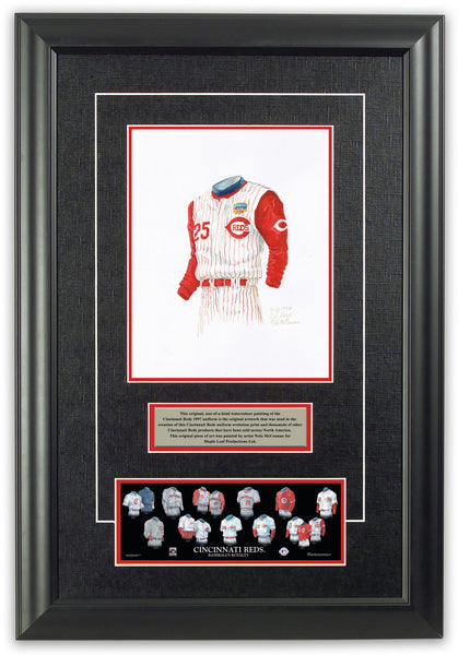 Cincinnati Reds 1997 uniform artwork, This is a highly deta…