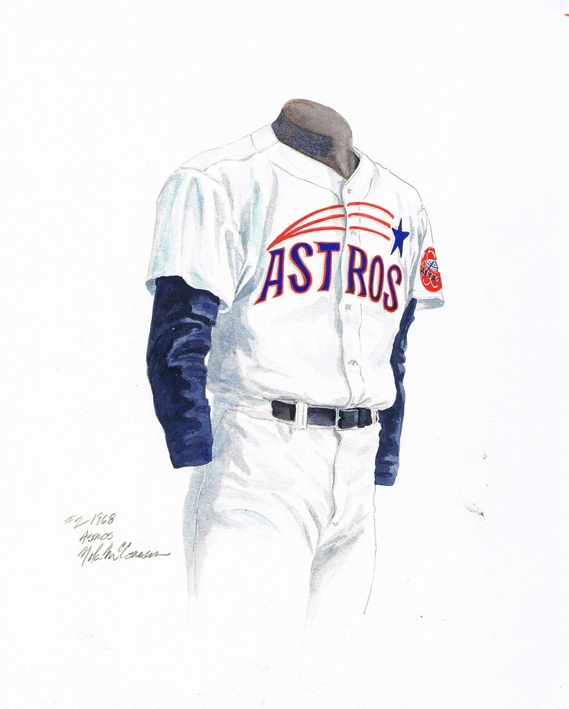 Houston Astros 2000 uniform artwork, This is a highly detai…