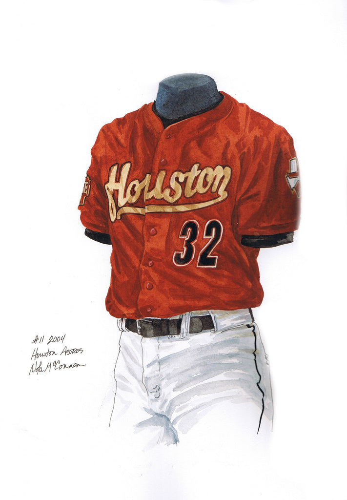 Houston Astros 1972 uniform artwork, This is a highly detai…