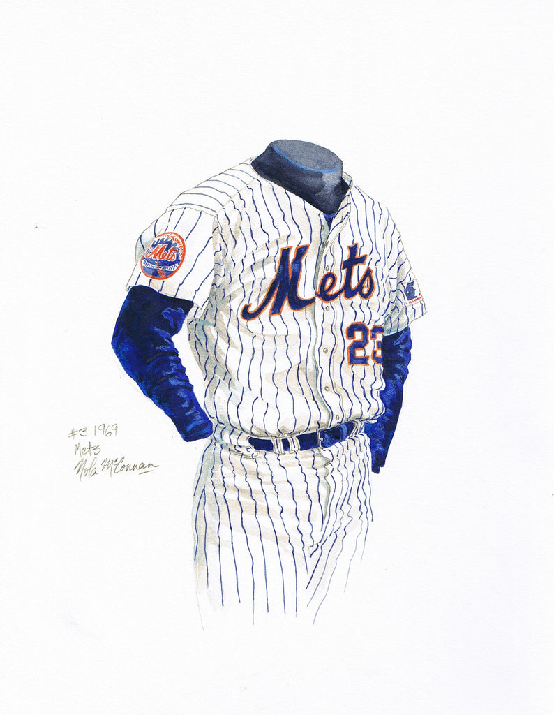 MLB New York Mets 1969 uniform original art – Heritage Sports Art