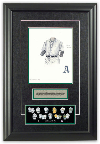 MLB Oakland Athletics 1956 uniform original art – Heritage Sports Art