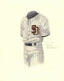 San Diego Padres 1989 uniform artwork, This is a highly det…