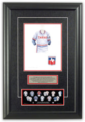 MLB Texas Rangers 2011 uniform original art – Heritage Sports Art