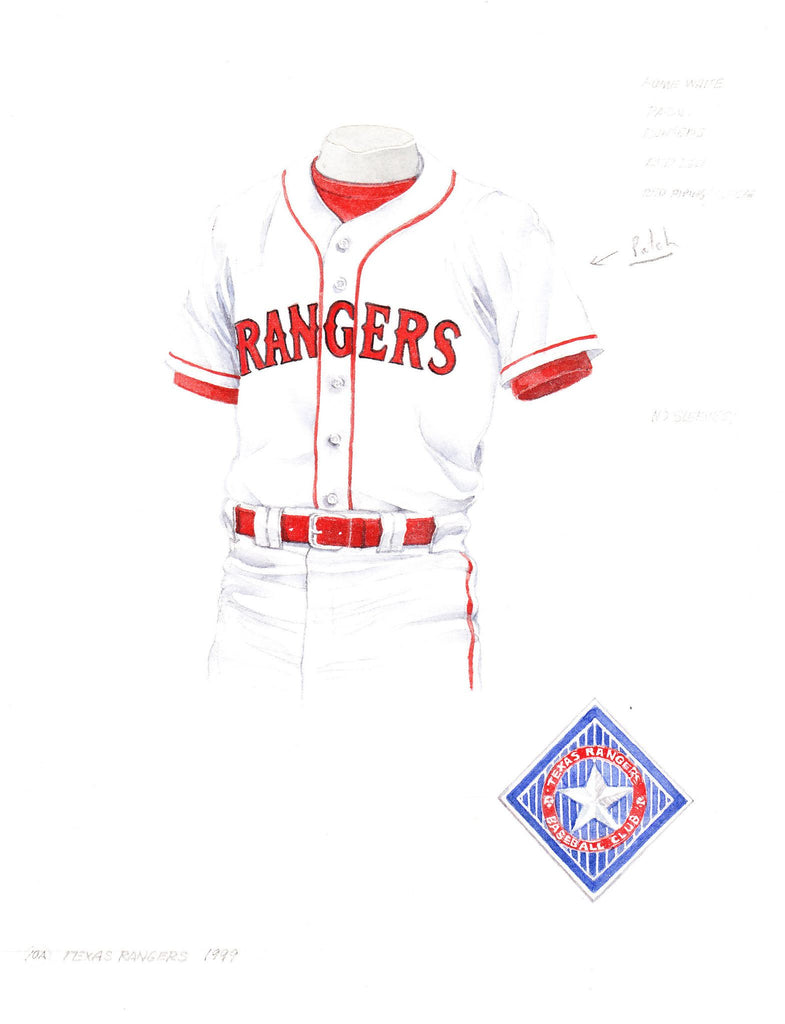  Texas Rangers Black Framed Logo Jersey Display Case