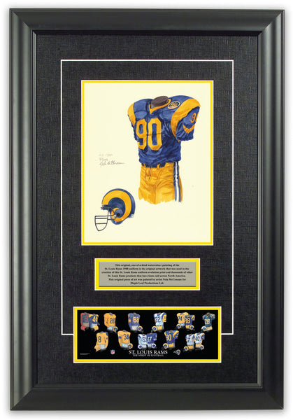 Los Angeles Rams 1988 uniform artwork, This is a highly det…