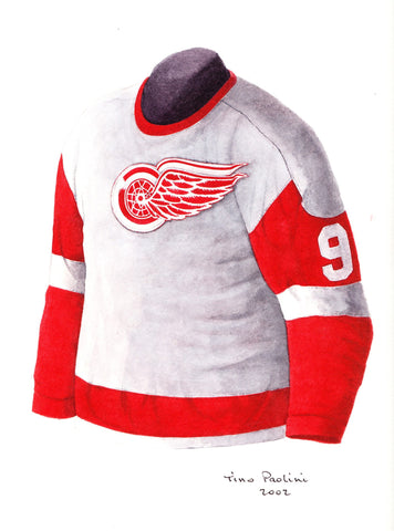 NHL Detroit Red Wings 2020-21 uniform and jersey original art – Heritage  Sports Art