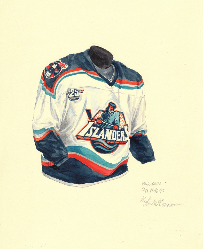 New York Islanders 1996-97 jersey artwork, This is a highly…