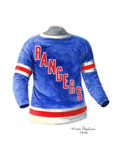NHL New York Rangers 2018-19 uniform and jersey original art