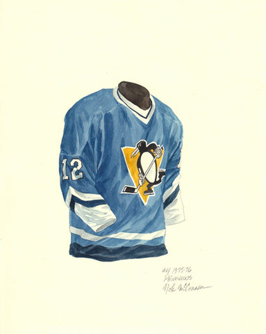 Pittsburgh Penguins 1967-68 jersey artwork, This is a highl…